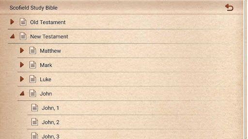 Screenshot of Scofield Study Bible