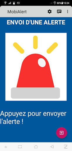 Android application MobiAlert : Alert to friends screenshort