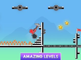 Hammer Climb Stick man Game - Screenshot 1