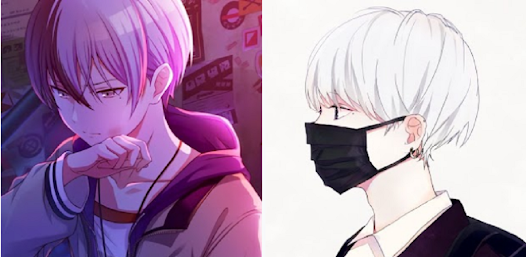 white hair blindfolded anime｜TikTok Search