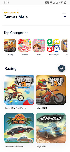 Android application Games Mela All in one Game App screenshort