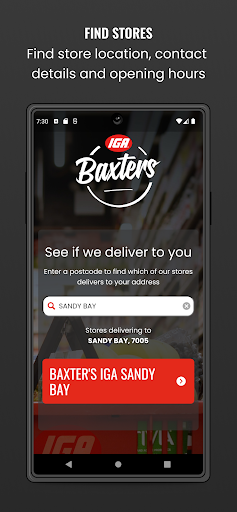 Baxters IGA Screen 3