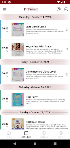 Performance Dance Centre Screen 2