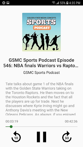 Simple Podcast Player Screen 2