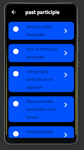 past participle Screen 2