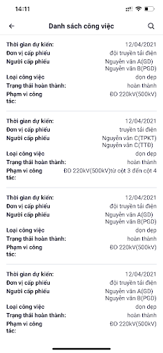 Quản lý đường dây - Chính thức Screen 3
