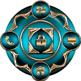Free Abstract Turquoise Go Locker theme icon