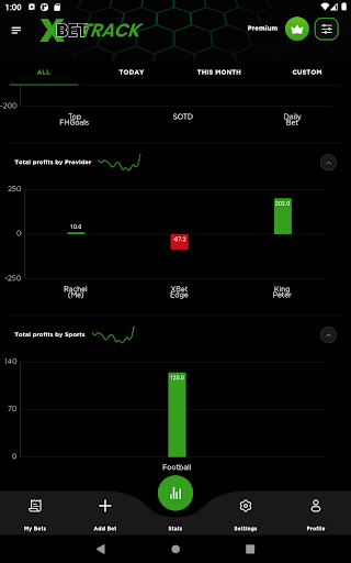 XBet Track Sports Bet Tracker 10