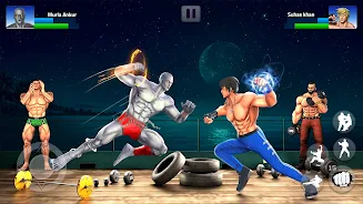 Bodybuilder GYM Fighting Game Screenshot