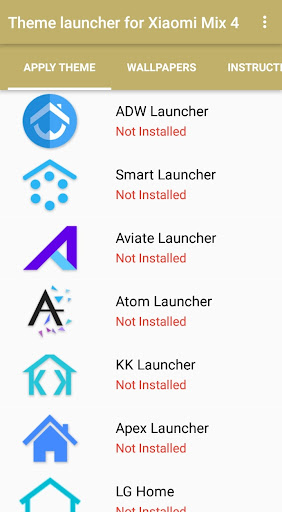 Theme launcher for Xiaomi Mix 4