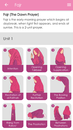 Android application Learning to Pray screenshort