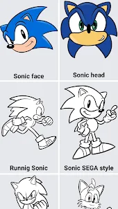 Como dibujar a Sonic