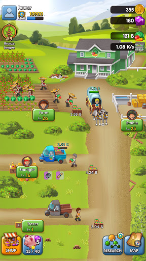 Idle Farming Tycoon: 농장 제국 건설