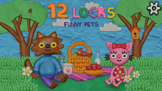 12 Locks Mascotas divertidas
