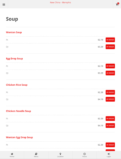 New China Memphis Online Ordering