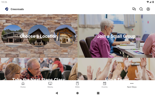 Screenshot of Crossroads Church GA