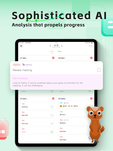 Screenshot of Elisi - Structured planner