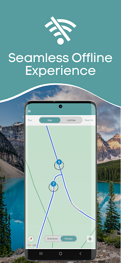 Screenshot of Lake Louise Audio Tour Guide