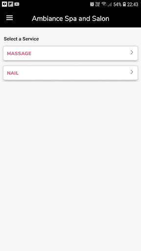 Android application Ambiance Day Spa & Salon screenshort