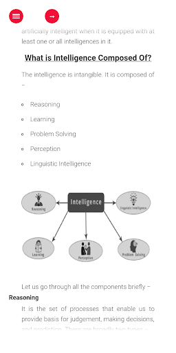 Android application Learn AI with Python screenshort