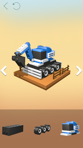 Android application Assembly model cars screenshort