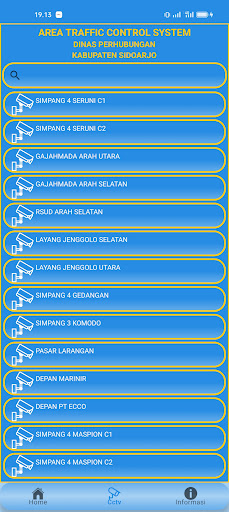 Android application CCTV Sidoarjo screenshort