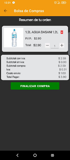 Android application Ecuamarket screenshort