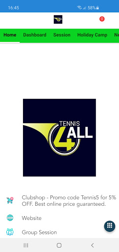 Tennis 4 All Screen 2