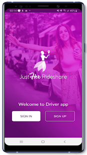 Just Her Rideshare - Driver 1.9 APK screenshots 1