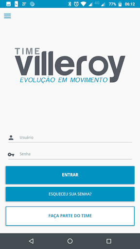 Android application Team Villeroy screenshort