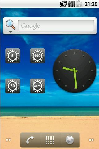 One Click Brightness Widget Screen 3