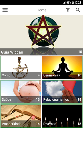 e Wicca: aplicativo Wicca e br Screen 2