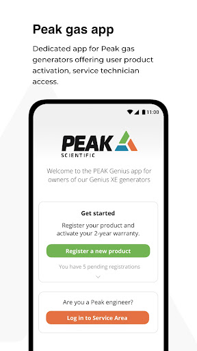 Android application PEAK Gas App screenshort
