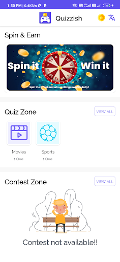 Android application Quizzish screenshort