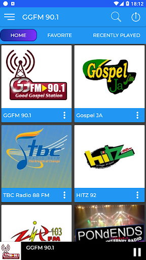 Android application GGFM 90.1 FM - Jamaica Radio screenshort
