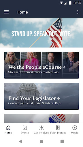 Android application The American Council screenshort