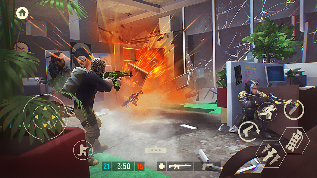 Tacticool: Tactical fire games 1.67.0 APK + Mod (Mod Menu / Weak enemy) for Android