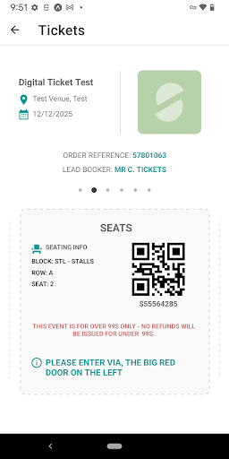 Android application See Tickets Wallet screenshort