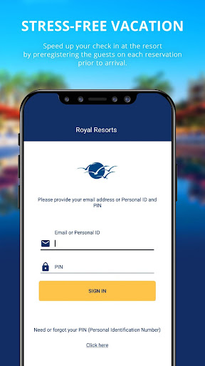 Android application Royal Resorts screenshort