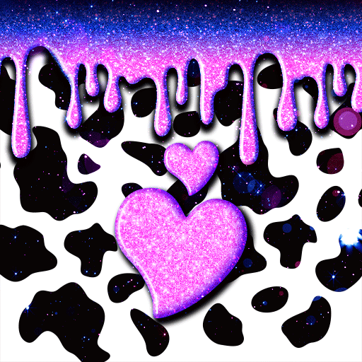 Cow Pattern Heart - Wallpaper logo