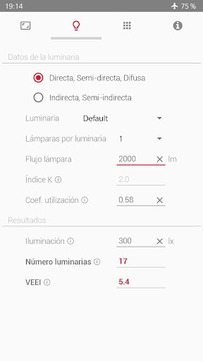 Vista previa de la aplicación