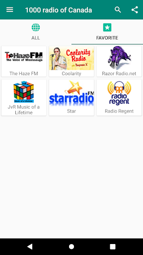 1000 radio of Canada Screen 3
