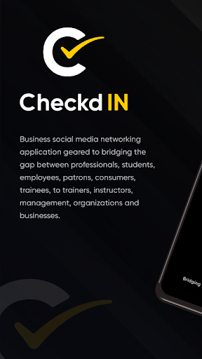 Android application CheckdIn Business screenshort