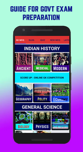 Android application OPSC ASO Exam Prep App GK MCQ screenshort