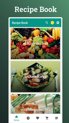 Android application Recipe book : Healthy recipes screenshort