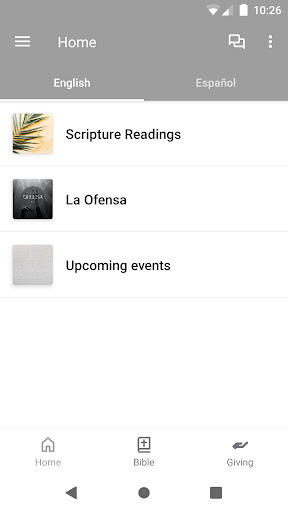 Android application Iglesia Espíritu Santo y Fuego screenshort