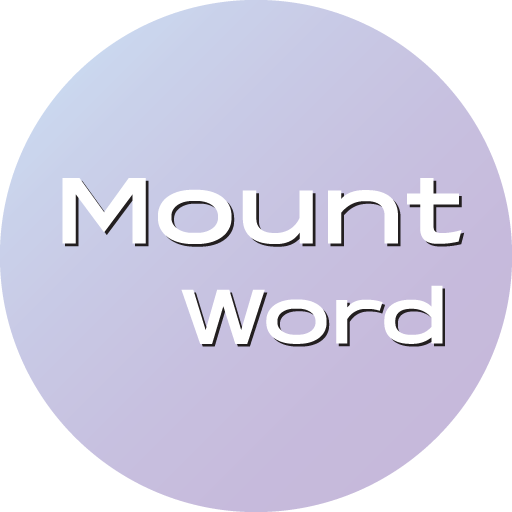 Vocabulary builder Mount Word logo