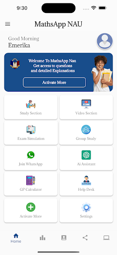 Android application MathsApp Nau screenshort