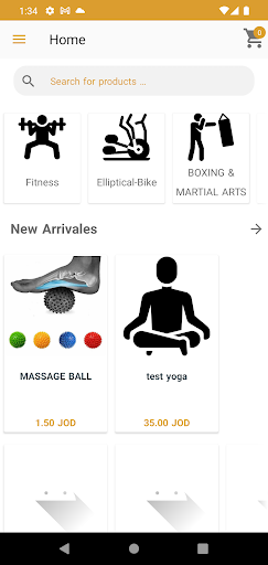 Android application AG Sport Store screenshort