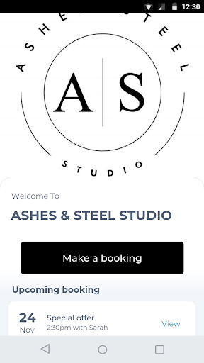 Android application ASHES & STEEL STUDIO screenshort